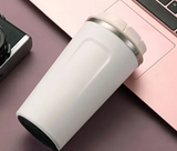 WärmeZeit Thermobecher – 380/510 ml Vakuumbecher aus 304-Edelstahl | 6–12 Stunden Temperaturerhalt | Auslaufsicherer Kaffeebecher mit Deckel