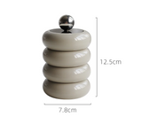 DecoraJar Keramik Vorratsglas mit Deckel – Stilvoller Aufbewahrungsbehälter 250 ml | Multifunktional | Elegantes Wohnaccessoire