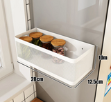 MagnoShelf Pro Magnetisches Kühlschrank-Seitenregal – magnetischer Küchen-Organizer mit Stauraum | platzsparendes Metall-Aufbewahrungssystem | ohne Bohren