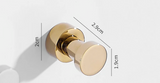ChromeHold Premium Wandhaken Selbstklebend Messing Chrom – Bohrfreie Metallhaken für Bad, Küche, Flur & Schlafzimmer | Rostfreie Design-Wandhaken mit starker Klebefläche | Moderne Universal-Hakenlösung
