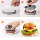 GrillForm Pro Burgerpresse Aluminium Hamburgerformer für Grill & Küche | gleichmäßige Patties für BBQ & Outdoor | langlebiger Antihaft-Burgerformer