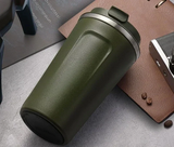 WärmeZeit Thermobecher – 380/510 ml Vakuumbecher aus 304-Edelstahl | 6–12 Stunden Temperaturerhalt | Auslaufsicherer Kaffeebecher mit Deckel