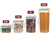 Premium Lebensmittelbehälter Set 7 Stück – Luftdichte Vorratsboxen BPA Frei | Küchen Organizer mit Etiketten