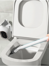AeroFresh Premium WC Bürste mit Duftsystem Wandmontage Silikon TPR Bohrenfrei – Hygienische Toilettenbürste mit Aromafach | Flexible Reinigung & Geruchsneutralisation | Moderne Badezimmerlösung