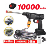 AquaBlast Pro Akku-Hochdruckreiniger 30 Bar für 18V Akkusysteme – Kabelloser Hochleistungsreiniger | 1000W Druckreiniger mit Schaumlanze & Mehrstrahldüse | Mobiler Reinigungsprofi für Auto, Garten & Haus