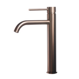 Aurélis Premium Waschtischarmatur Hochformat Roségold Gebürstet Edelstahl Einhebel – Luxus Badezimmerarmatur für Aufsatzwaschbecken | Warm- und Kaltwasser | Elegantes Design mit Keramikventil