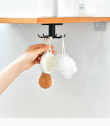 SpinRack Pro 360 Drehbarer Klebehaken-Organizer ohne Bohren – selbstklebender Hakenhalter für Küche & Bad | 360° drehbares Ordnungssystem | platzsparender Mehrzweck-Organizer