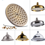 LuxRain Duschkopf Gold – Regendusche Messing | Runde Brause | Modernes Badezimmer Upgrade