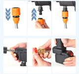 AquaBlast Pro Akku-Hochdruckreiniger 30 Bar für 18V Akkusysteme – Kabelloser Hochleistungsreiniger | 1000W Druckreiniger mit Schaumlanze & Mehrstrahldüse | Mobiler Reinigungsprofi für Auto, Garten & Haus