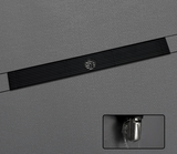 AquaLine Pro Premium Fliesen-Einleger Duschrinne Edelstahl 304 – Lineare Duschablaufgarnitur 600 mm | Geruchsdichte Design-Duschrinne mit Haarfang & Anti-Verstopfungssystem | Modernes Badablaufsystem in gebürstetem Gold & Grau