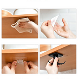 SpinRack Pro 360 Drehbarer Klebehaken-Organizer ohne Bohren – selbstklebender Hakenhalter für Küche & Bad | 360° drehbares Ordnungssystem | platzsparender Mehrzweck-Organizer