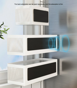 MagnoShelf Pro Magnetisches Kühlschrank-Seitenregal – magnetischer Küchen-Organizer mit Stauraum | platzsparendes Metall-Aufbewahrungssystem | ohne Bohren