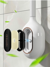 AeroFresh Premium WC Bürste mit Duftsystem Wandmontage Silikon TPR Bohrenfrei – Hygienische Toilettenbürste mit Aromafach | Flexible Reinigung & Geruchsneutralisation | Moderne Badezimmerlösung