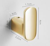 ChromeHold Premium Wandhaken Selbstklebend Messing Chrom – Bohrfreie Metallhaken für Bad, Küche, Flur & Schlafzimmer | Rostfreie Design-Wandhaken mit starker Klebefläche | Moderne Universal-Hakenlösung