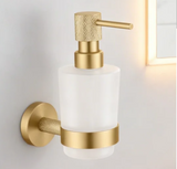 LuxBath Roségold Badset – Badezimmer Zubehör Edelstahl | Gebürstete Oberfläche | Wandmontiertes Hardware Set