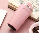 WärmeZeit Thermobecher – 380/510 ml Vakuumbecher aus 304-Edelstahl | 6–12 Stunden Temperaturerhalt | Auslaufsicherer Kaffeebecher mit Deckel