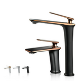 Designer Badarmatur Waschbecken – Einhebelmischer | Warm Kalt Wasserhahn | Stilvolles Luxus Upgrade