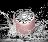 Klangstein Kompaktlautsprecher – Tragbarer Mini-Musiklautsprecher mit kräftigem Bass | Kabellose Verbindung | Wasserresistentes Metallgehäuse