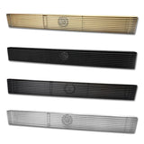 AquaLine Pro Premium Fliesen-Einleger Duschrinne Edelstahl 304 – Lineare Duschablaufgarnitur 600 mm | Geruchsdichte Design-Duschrinne mit Haarfang & Anti-Verstopfungssystem | Modernes Badablaufsystem in gebürstetem Gold & Grau