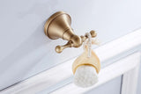 HeritageBronze Premium Badaccessoire Set Antik Messing 3-teilig – Wandmontiertes Badezimmer-Set mit Toilettenpapierhalter, Handtuchring & Haken | Klassisches Vintage Design in Bronze-Finish | Langlebiges Metalllegierungs-Accessoire-Set
