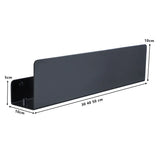 RaumFix Wandregal Schwarz – Badezimmer Regal Aluminium | Duschablage mit Haken | Modern & Platzsparend