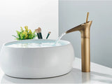 VintageStream Waschbeckenhahn Bronze – Wasserfall Armatur Messing | Einhebel Mischbatterie | Klassisches Bad Upgrade