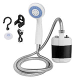 CampingBrause Unterwegs – Elektrische Reisedusche mit Akku-Pumpe | 3.7 V Tragbare Außendusche | 1.5-m-Schlauch für Camping & Tierpflege