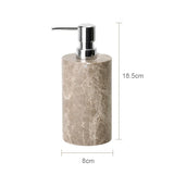 MarmoraImperial Badaccessoires Set Naturmarmor – 7-teiliges Badezimmer Set | Exklusive Eleganz | Hochwertige Spa-Ausstattung