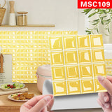 MosaLine Premium 3D Mosaik Wandfliesen Aufkleber 10er Set PVC selbstklebend Küche & Bad – Wasserfeste Design-Wandsticker | Realistischer Fliesenoptik-Effekt für schnelle Raumgestaltung | Rückstandslos entfernbare Dekorfliesen