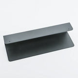 RaumFix Wandregal Schwarz – Badezimmer Regal Aluminium | Duschablage mit Haken | Modern & Platzsparend