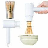 SchaumKunst Matcha-Aufschäumer – Elektrischer Matcha-Schäumer mit Akku | Wiederaufladbarer Getränkeschäumer | Cremiger Matcha und Milchschaum auf Knopfdruck