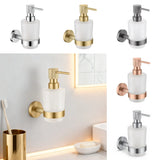 LuxBath Roségold Badset – Badezimmer Zubehör Edelstahl | Gebürstete Oberfläche | Wandmontiertes Hardware Set