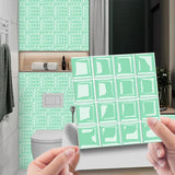 MosaLine Premium 3D Mosaik Wandfliesen Aufkleber 10er Set PVC selbstklebend Küche & Bad – Wasserfeste Design-Wandsticker | Realistischer Fliesenoptik-Effekt für schnelle Raumgestaltung | Rückstandslos entfernbare Dekorfliesen