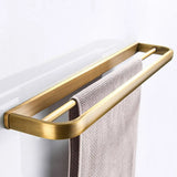 ImperiumBronze Premium Badaccessoire Set Antik Messing 5-teilig mit WC-Bürstenhalter – Wandmontiertes Komplettset für Badezimmer | Klassisches Vintage Design aus Kupferlegierung | Hochwertige Sanitär-Organisation im Retro-Stil