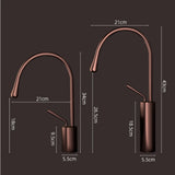 LuxAura Waschbeckenhahn Roségold – Messing Mischbatterie | Drehbarer Wasserhahn | Modernes Badezimmer Design