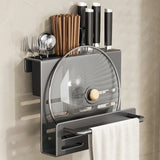 KnifeRack Pro Wandhalter Edelstahl für Messer & Schneidebrett – Platzsparendes Küchenregal mit Doppelfunktion | Hygienische Aufbewahrungslösung für moderne Küchen | Robuster Küchenorganizer