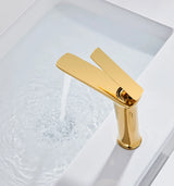 Designer Badarmatur Waschbecken – Einhebelmischer | Warm Kalt Wasserhahn | Stilvolles Luxus Upgrade