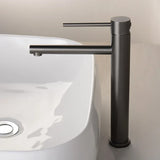 Aurélis Premium Waschtischarmatur Hochformat Roségold Gebürstet Edelstahl Einhebel – Luxus Badezimmerarmatur für Aufsatzwaschbecken | Warm- und Kaltwasser | Elegantes Design mit Keramikventil