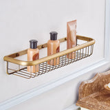 ImperiumBronze Premium Badaccessoire Set Antik Messing 5-teilig mit WC-Bürstenhalter – Wandmontiertes Komplettset für Badezimmer | Klassisches Vintage Design aus Kupferlegierung | Hochwertige Sanitär-Organisation im Retro-Stil