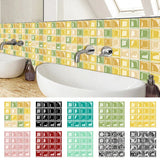 MosaLine Premium 3D Mosaik Wandfliesen Aufkleber 10er Set PVC selbstklebend Küche & Bad – Wasserfeste Design-Wandsticker | Realistischer Fliesenoptik-Effekt für schnelle Raumgestaltung | Rückstandslos entfernbare Dekorfliesen