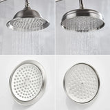 LuxRain Duschkopf Gold – Regendusche Messing | Runde Brause | Modernes Badezimmer Upgrade