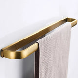 ImperiumBronze Premium Badaccessoire Set Antik Messing 5-teilig mit WC-Bürstenhalter – Wandmontiertes Komplettset für Badezimmer | Klassisches Vintage Design aus Kupferlegierung | Hochwertige Sanitär-Organisation im Retro-Stil