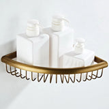 ImperiumBronze Premium Badaccessoire Set Antik Messing 5-teilig mit WC-Bürstenhalter – Wandmontiertes Komplettset für Badezimmer | Klassisches Vintage Design aus Kupferlegierung | Hochwertige Sanitär-Organisation im Retro-Stil