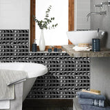 MosaLine Premium 3D Mosaik Wandfliesen Aufkleber 10er Set PVC selbstklebend Küche & Bad – Wasserfeste Design-Wandsticker | Realistischer Fliesenoptik-Effekt für schnelle Raumgestaltung | Rückstandslos entfernbare Dekorfliesen