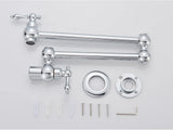 Designer Wand Wasserhahn Küche Goldoptik – Kaltwasserarmatur | Schwenkbarer Hahn | Platzsparend & Elegant