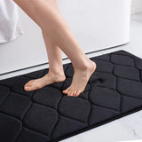 VelourStep Bodenmatte Luxus – Memory-Schaum Badteppich | Extra Weich & Sicher | Hoch Saugfähige Fußmatte