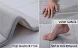 CloudComfort Memory-Schaum Badematte – rutschfeste & wasserabsorbierende Badezimmermatte | extra weich, maschinenwaschbar & modernes 3D-Streifendesign