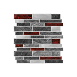 MarbleStyle Premium Marmoroptik Wandaufkleber Schwarz-Weiß Selbstklebend – Wasserfeste Fliesenfolie 1/6/12er Set | Elegante Design-Wandverkleidung für Küche & Bad | Hitzebeständige PVC Fliesensticker