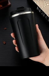 WärmeZeit Thermobecher – 380/510 ml Vakuumbecher aus 304-Edelstahl | 6–12 Stunden Temperaturerhalt | Auslaufsicherer Kaffeebecher mit Deckel