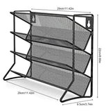 Wand Gewürzregal 4 Ebenen Metall – Küchen Organizer | Vorratshalter | Platzsparendes Regal ohne Gläser